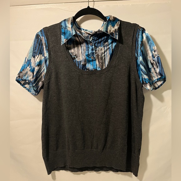 Covington Tops - Fun sweater vest blouse from Covington